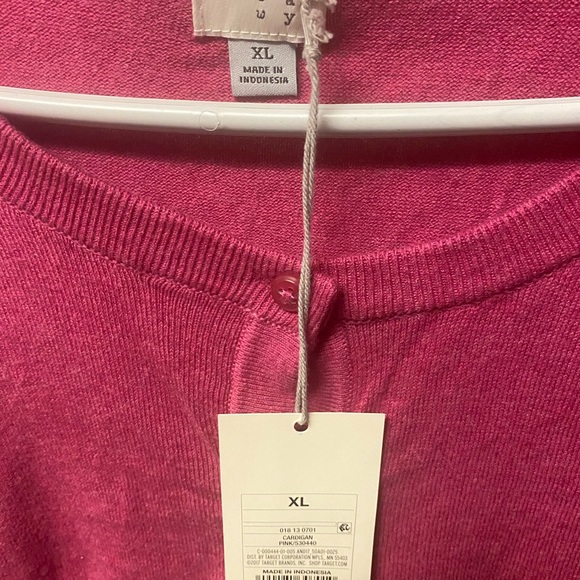 A.n.d ea wy cardigan pink Sz XL NWT - Picture 2 of 2